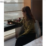 titivate毛衣外套女慵懒风2021年秋冬新款镂空圆领套头上衣