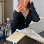 titivate羊毛针织开衫女2021秋季新款慵懒风长袖上衣外搭