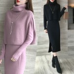 titivate毛衣2020秋冬季新款洋气显瘦小香风毛衣针织两件套装裙子女